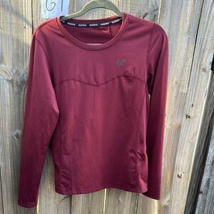 Muezna Women's Maroon Long Sleeve Top size Large